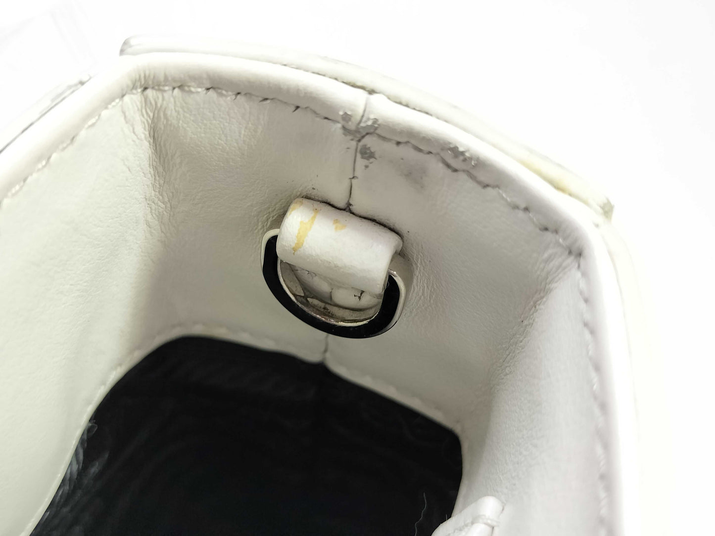 PRADA Brushed Leather Small 2-Way Handbag with Strap