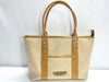BALENCIAGA BB logo canvas and leather tote bag