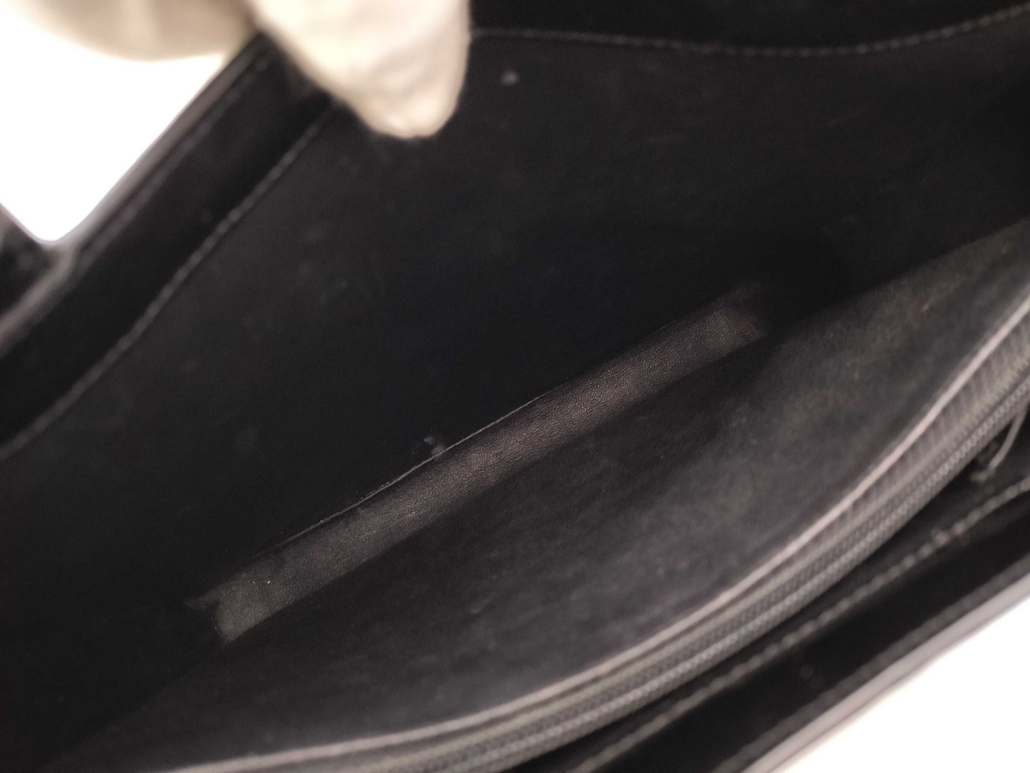 CHANEL Enamel Handbag with Logo Seal