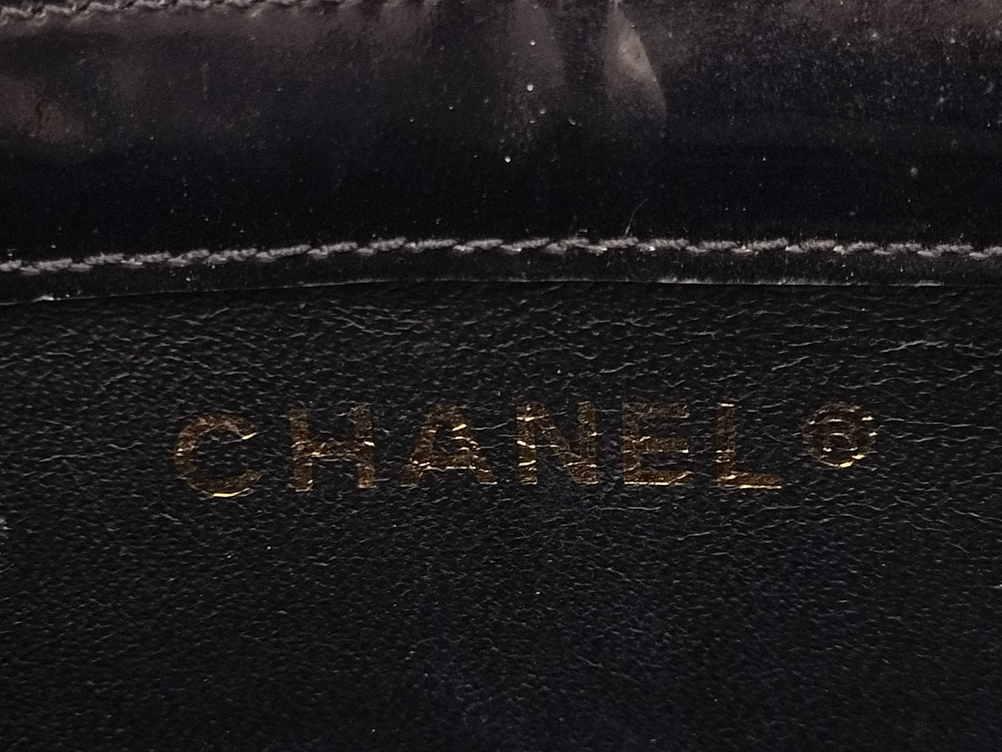 CHANEL Enamel Handbag with Logo Seal