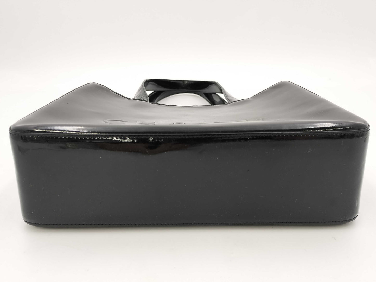 CHANEL Enamel Handbag with Logo Seal