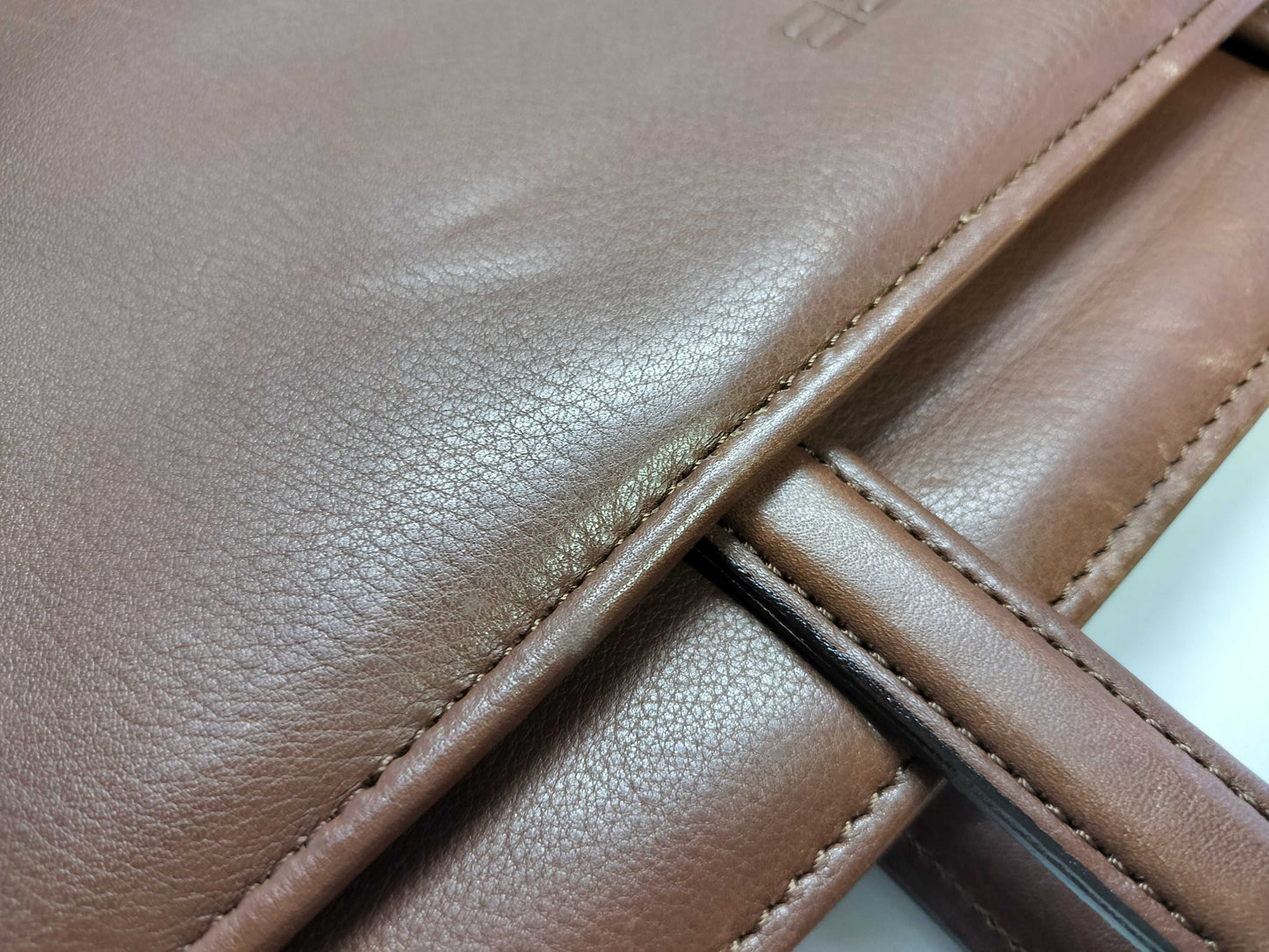 BALENCIAGA Leather Logo Business Bag