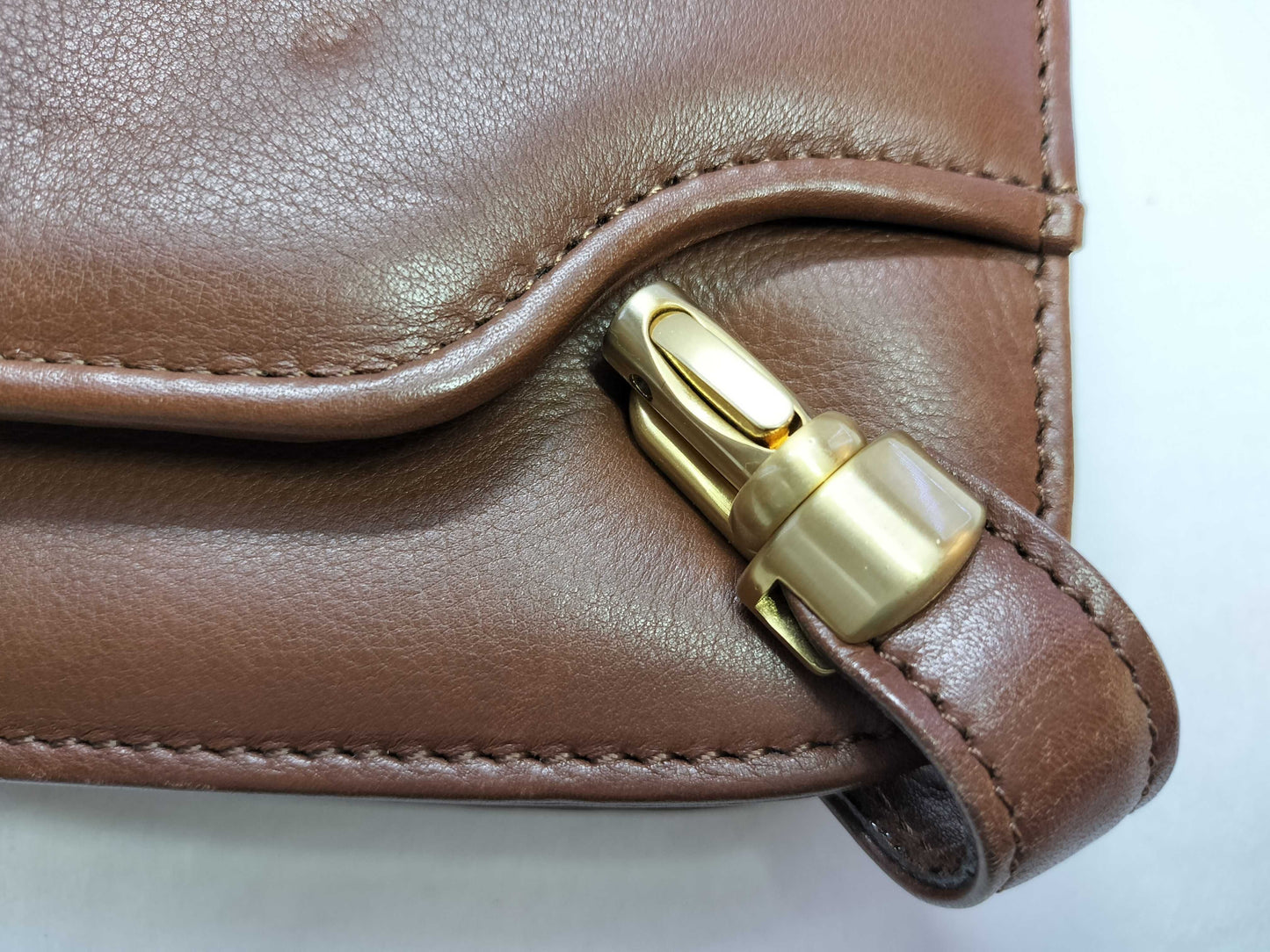 BALENCIAGA Leather Logo Business Bag