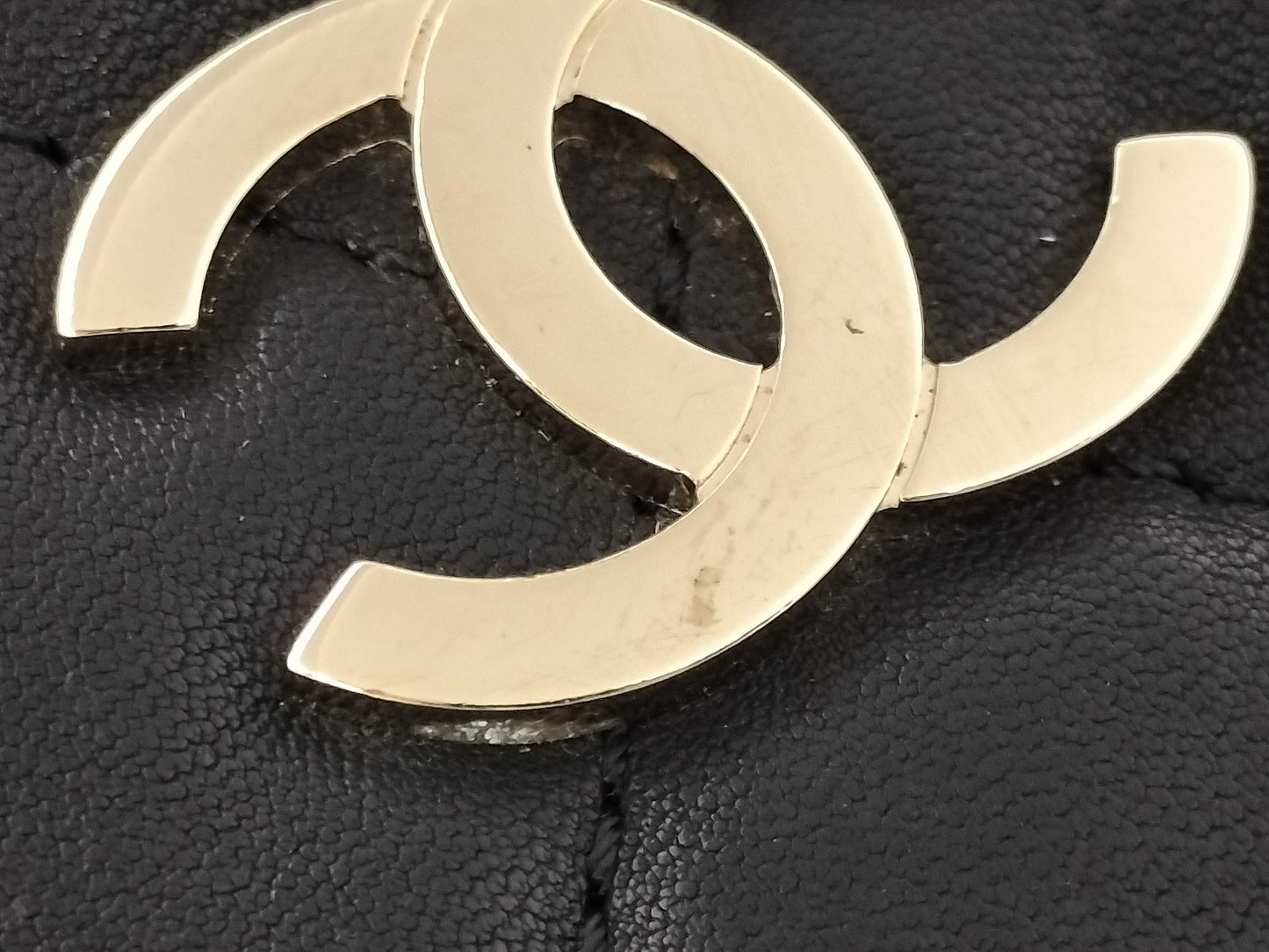 CHANEL Matelasse Lamb Chain Shoulder Bag with Card and Sticker