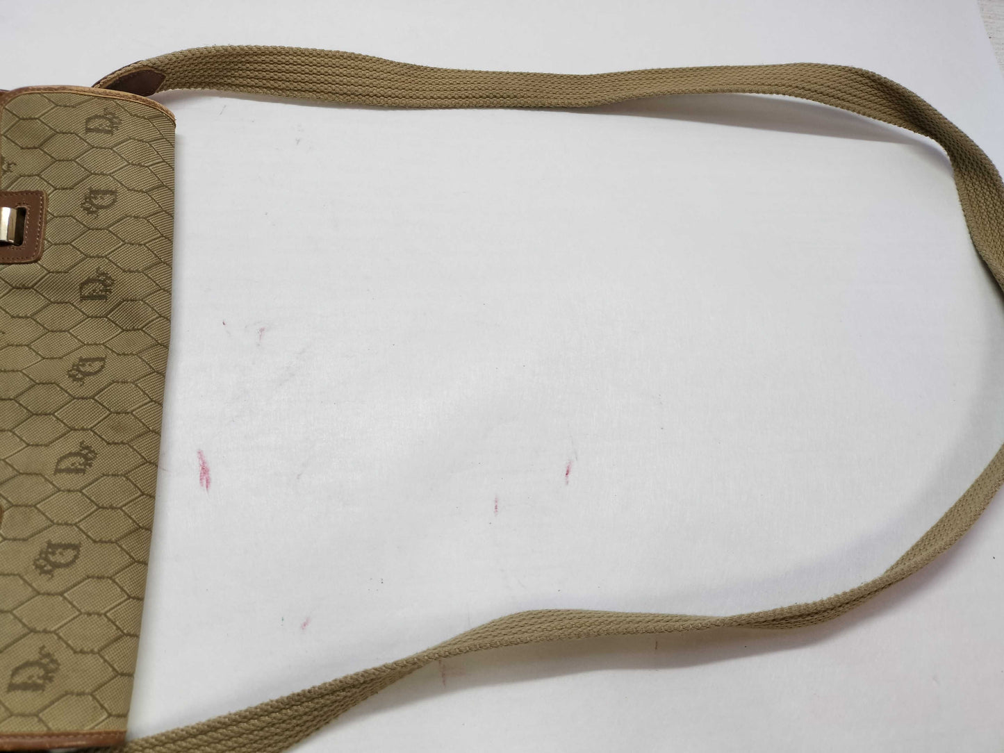 Dior Honeycomb Canvas Shoulder Bag