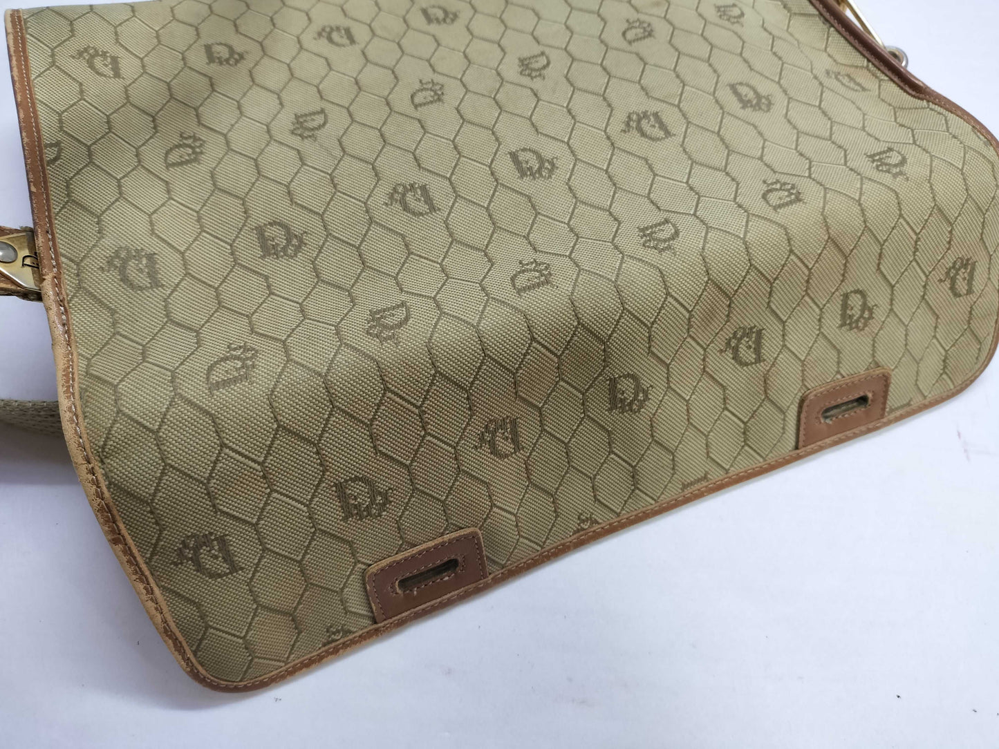 Dior Honeycomb Canvas Shoulder Bag