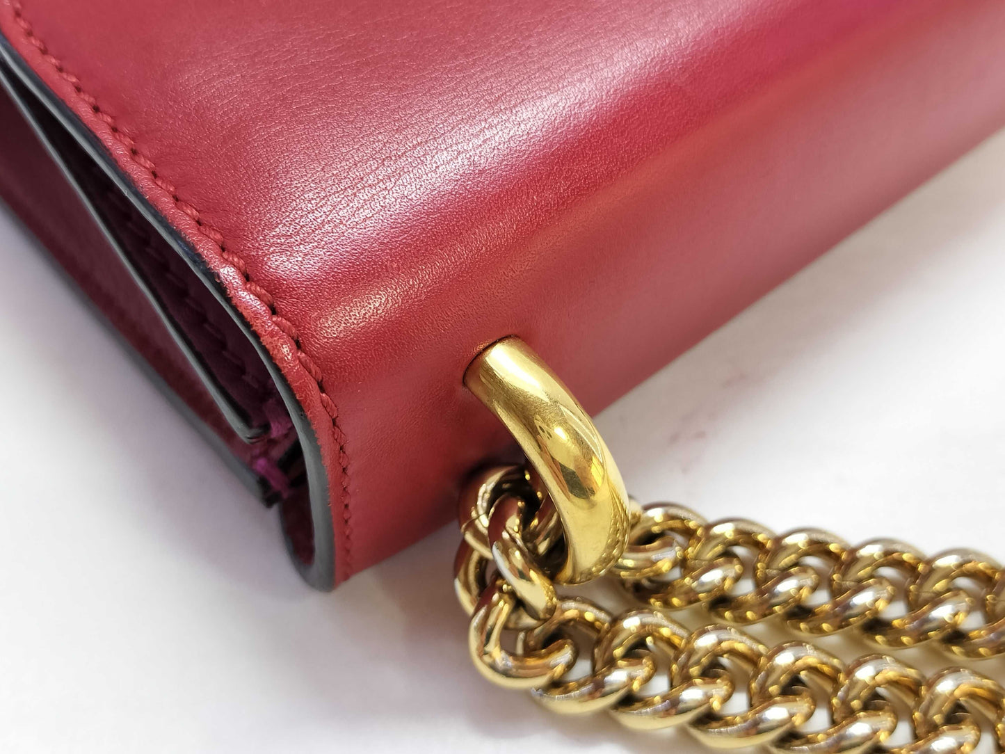 GUCCI Padlock Leather Chain Shoulder Bag