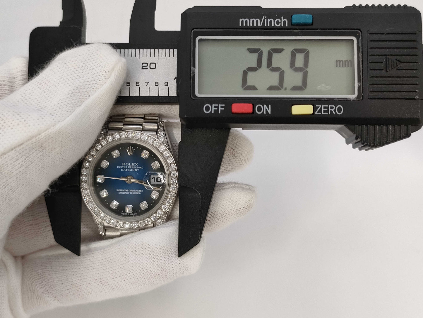 ROLEX 69156G W009073 Bluegrass K18 Women's Watch with Genuine Dial Guarantee