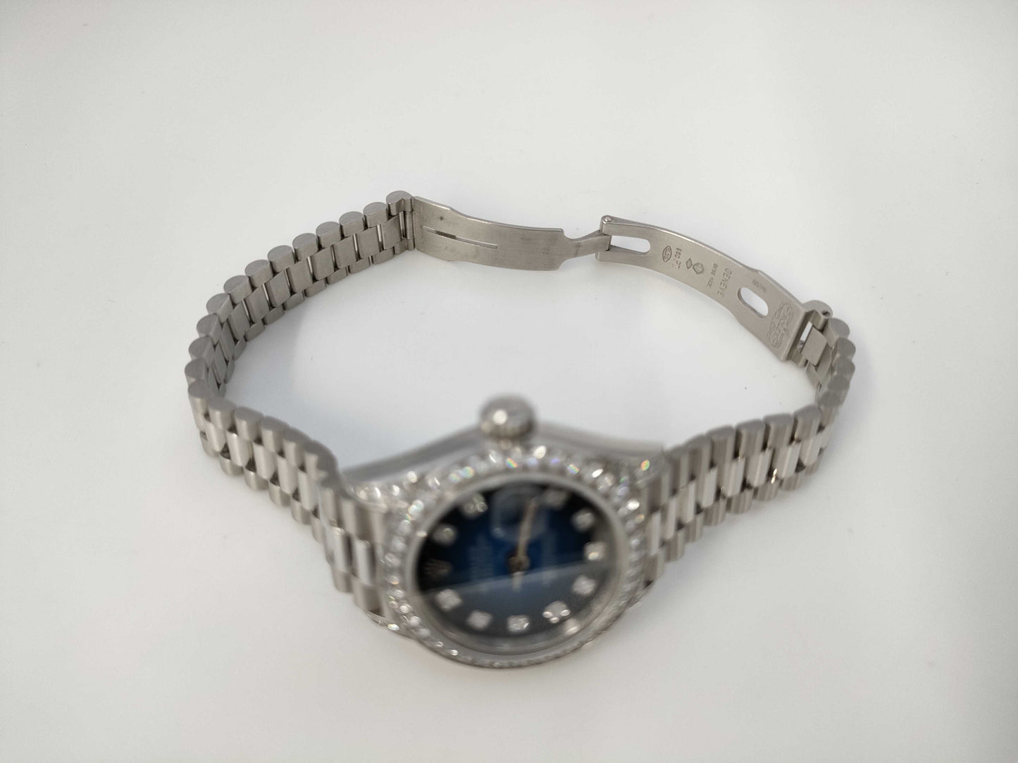 ROLEX 69156G W009073 Bluegrass K18 Women's Watch with Genuine Dial Guarantee