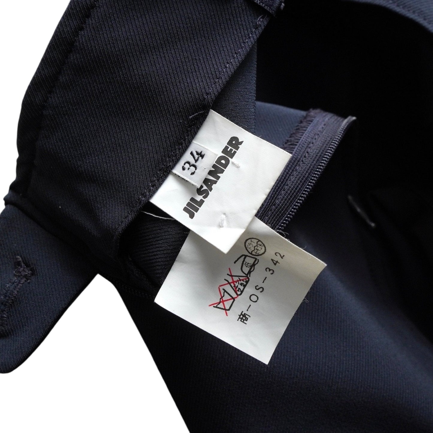 JILSANDER Women's Navy Slacks, Size 34, Pants