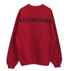 BALENCIAGA Logo Print Sweatshirt Red XS Top