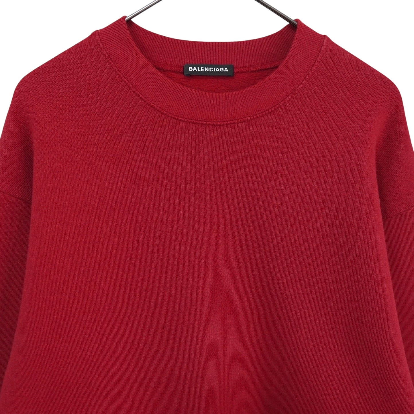 BALENCIAGA Logo Print Sweatshirt Red XS Top