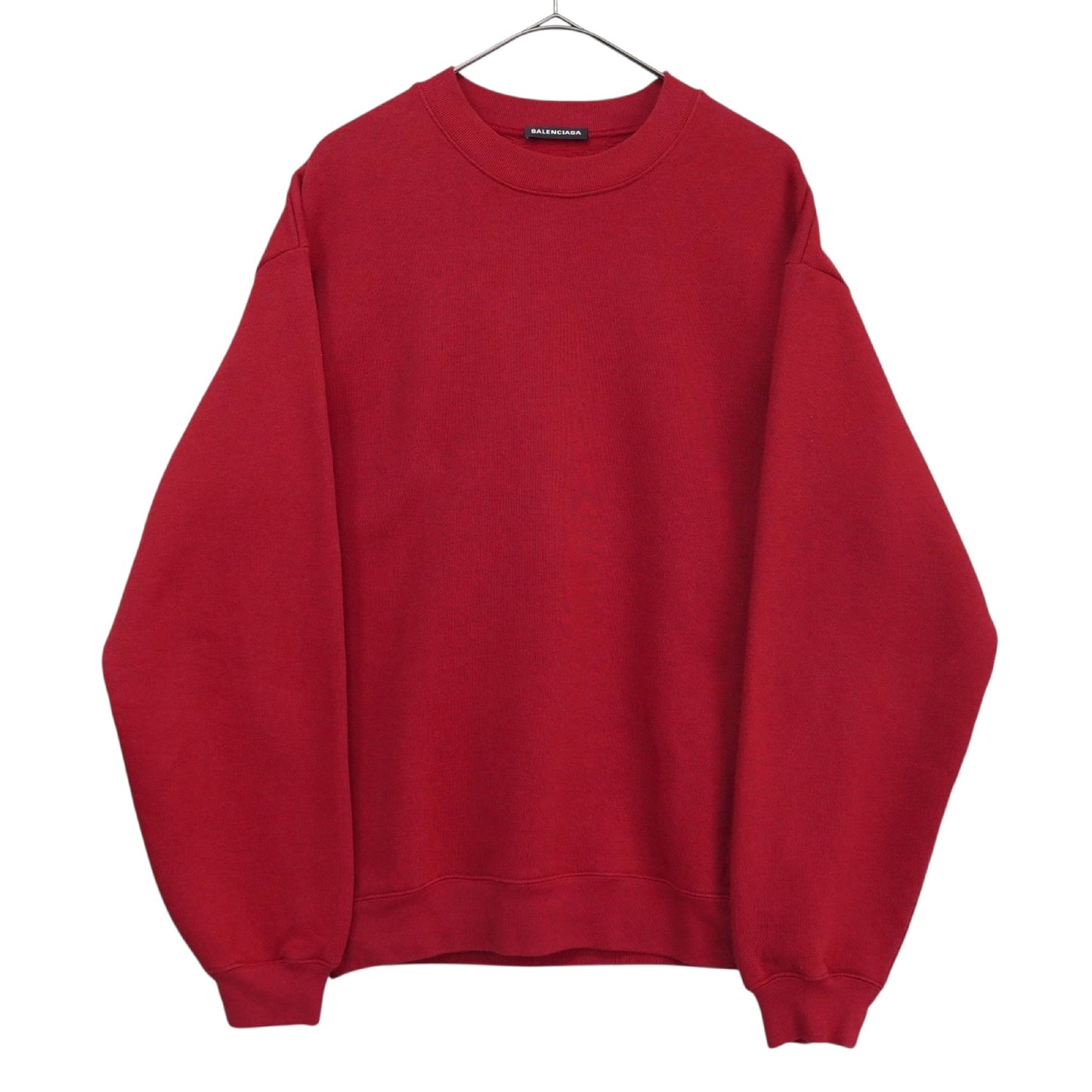 BALENCIAGA Logo Print Sweatshirt Red XS Top
