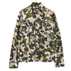 BOTTEGA VENETA Camouflage Stand Collar Cotton Jacket, Khaki/Beige, Size 46