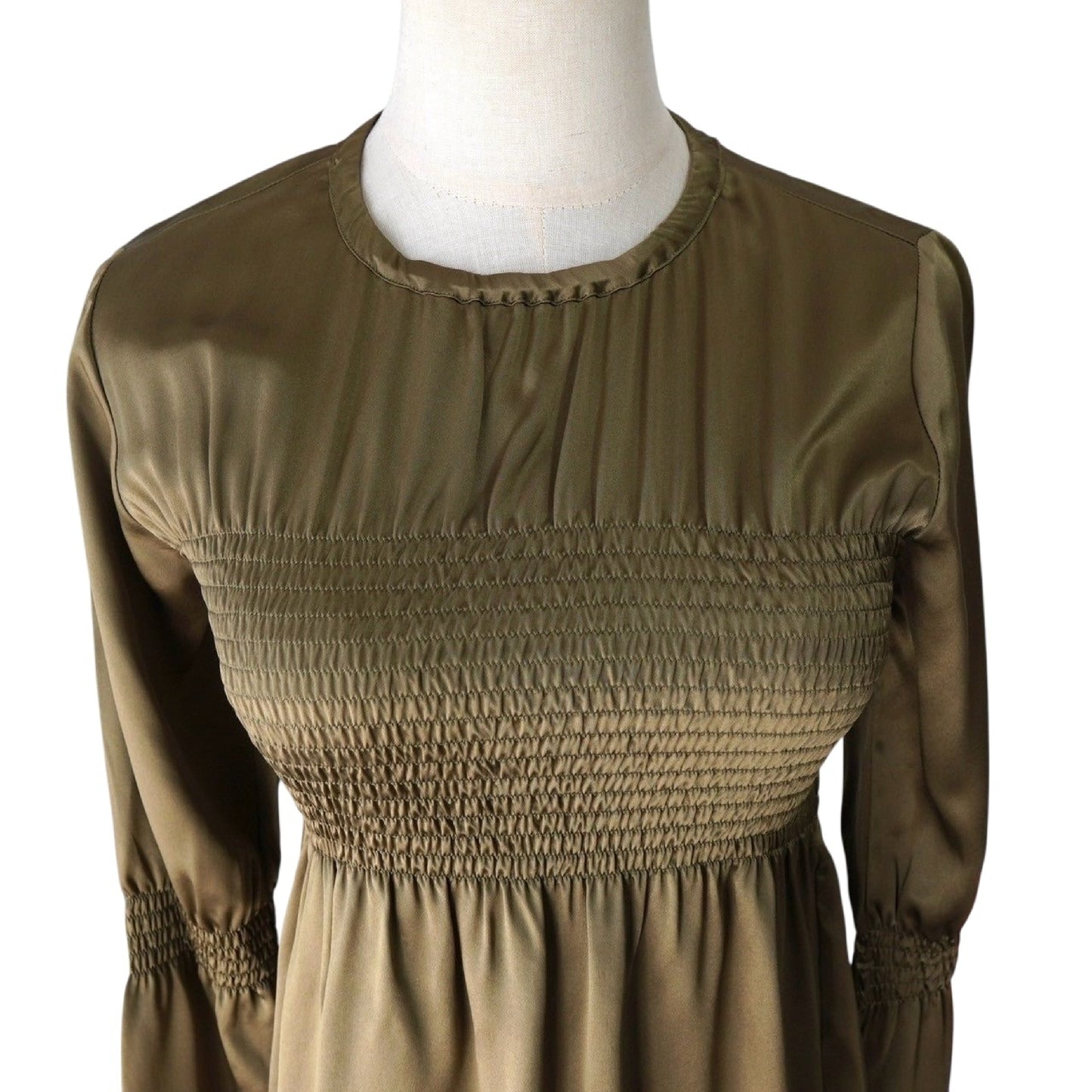Maison Margiela Tunic with Flared Sleeves, Khaki, Women's, Size 38
