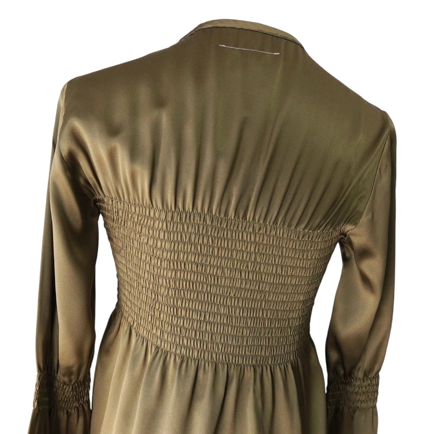 Maison Margiela Tunic with Flared Sleeves, Khaki, Women's, Size 38