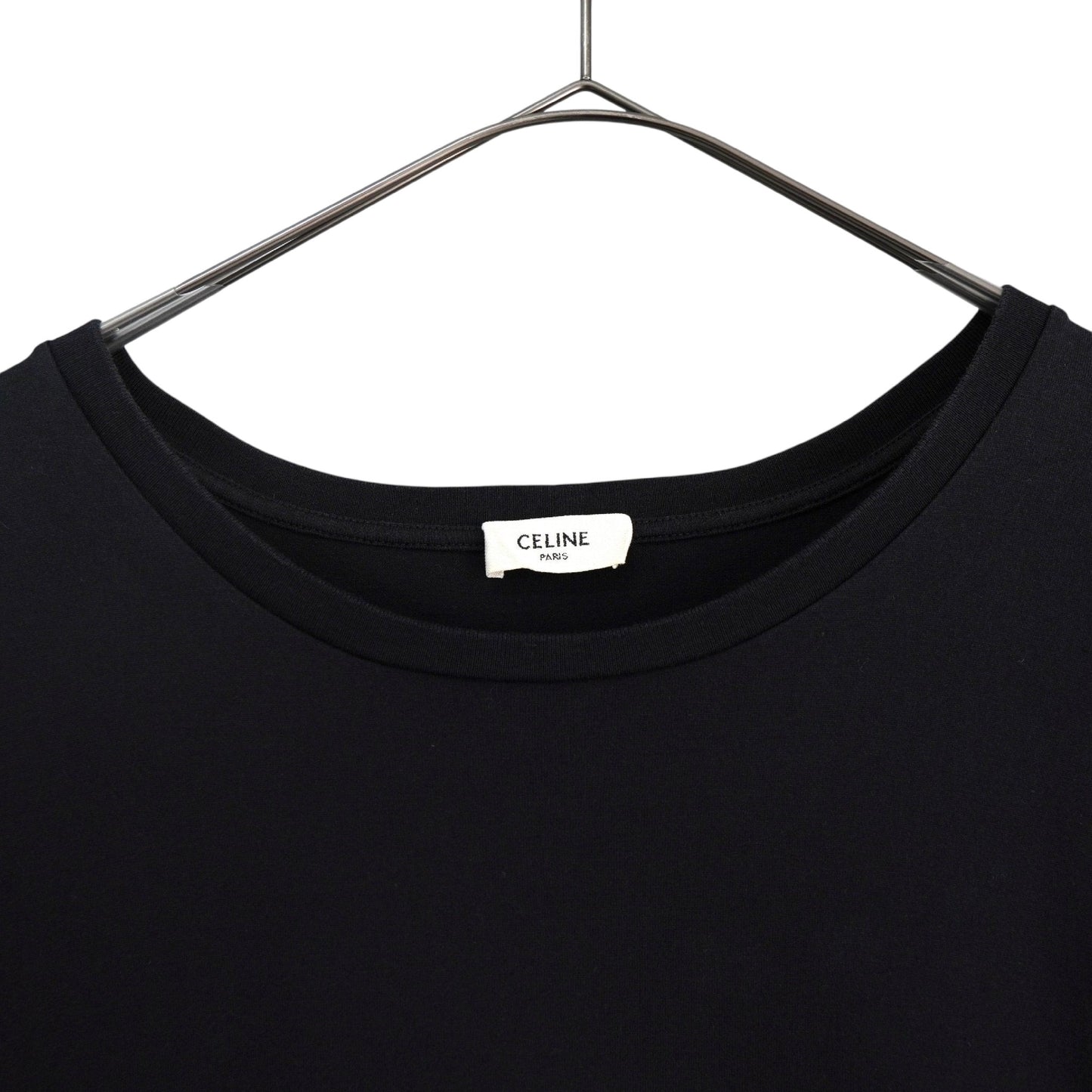 CELINE Classic Logo T-Shirt, Black, Size L