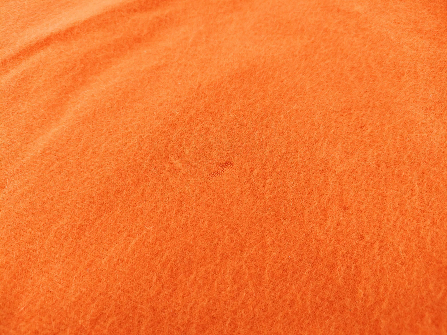 HERMES Cashmere Scarf Orange Other Accessories
