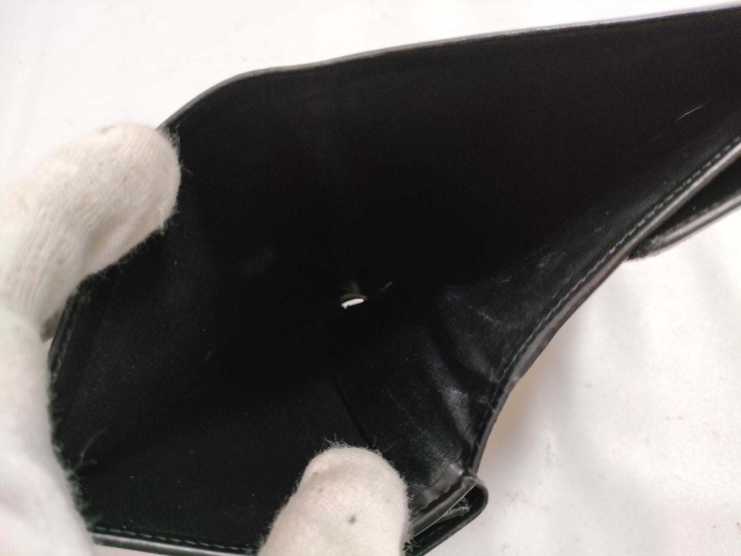 Cartier Panthère Tri-fold Wallet Black x Gold