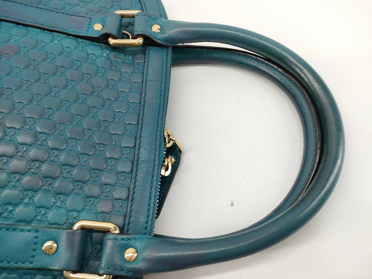 GUCCI Guccissima 449663 Hand Blue Handbag