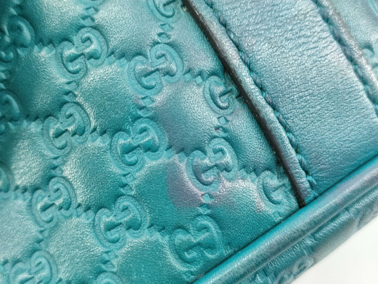GUCCI Guccissima 449663 Hand Blue Handbag
