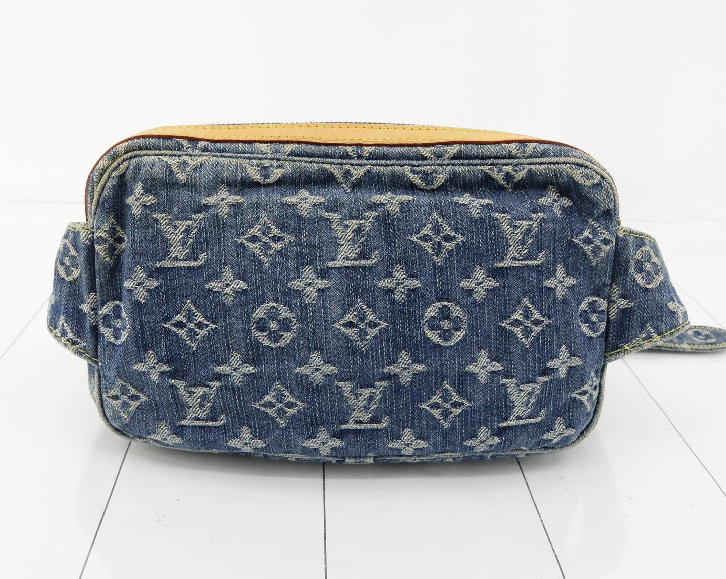 LOUIS VUITTON Monogram Denim Bum Bag Blue M95347 SR1027 Waist Bag
