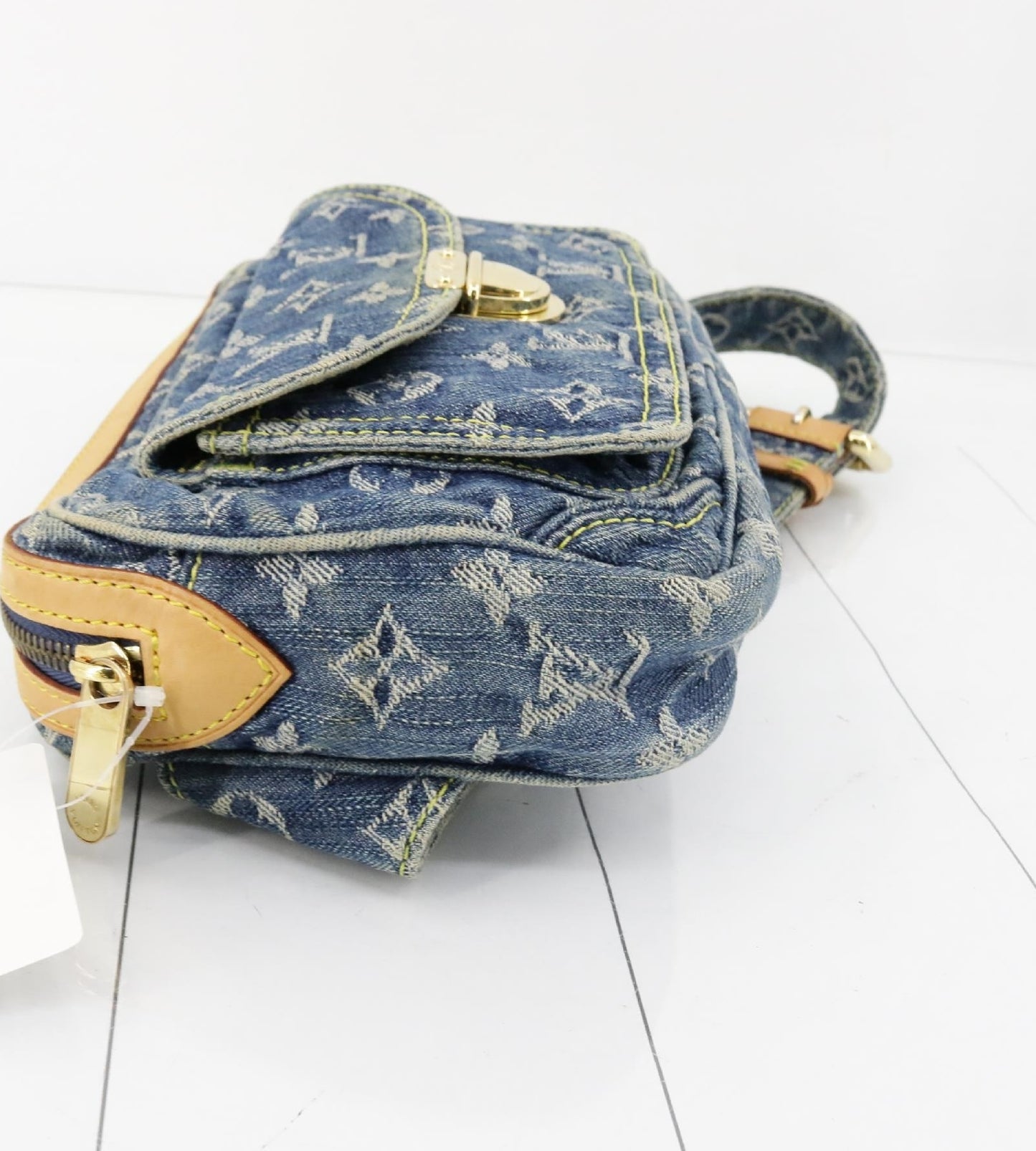LOUIS VUITTON Monogram Denim Bum Bag Blue M95347 SR1027 Waist Bag