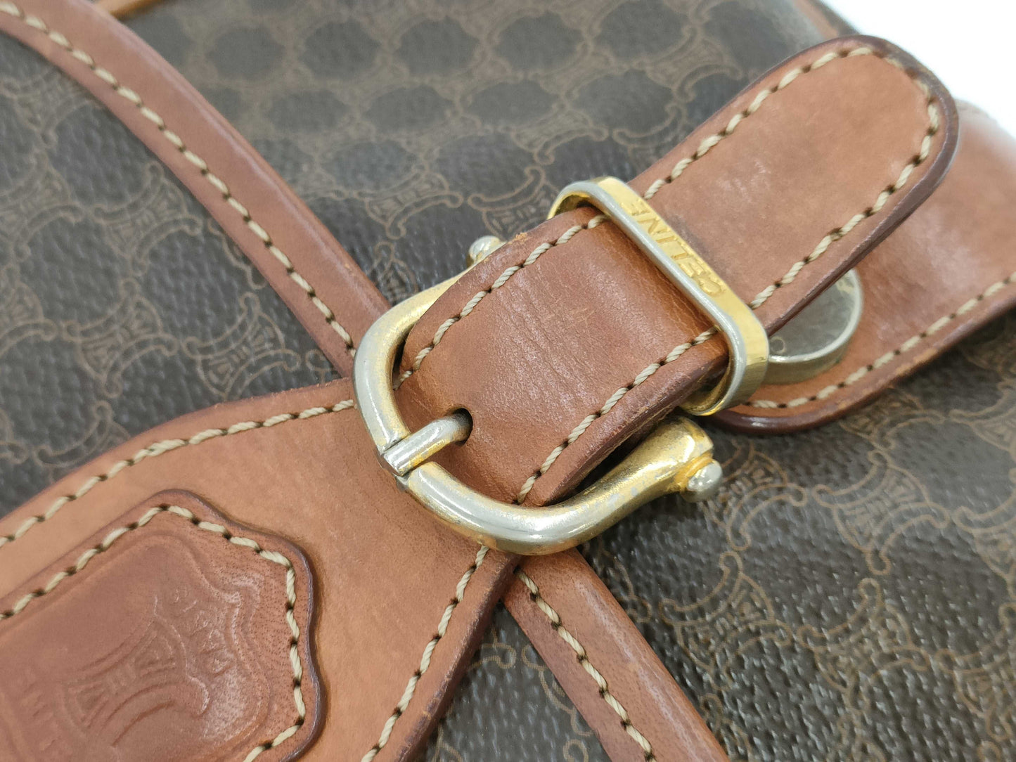 CELINE Macadam Shoulder Bag