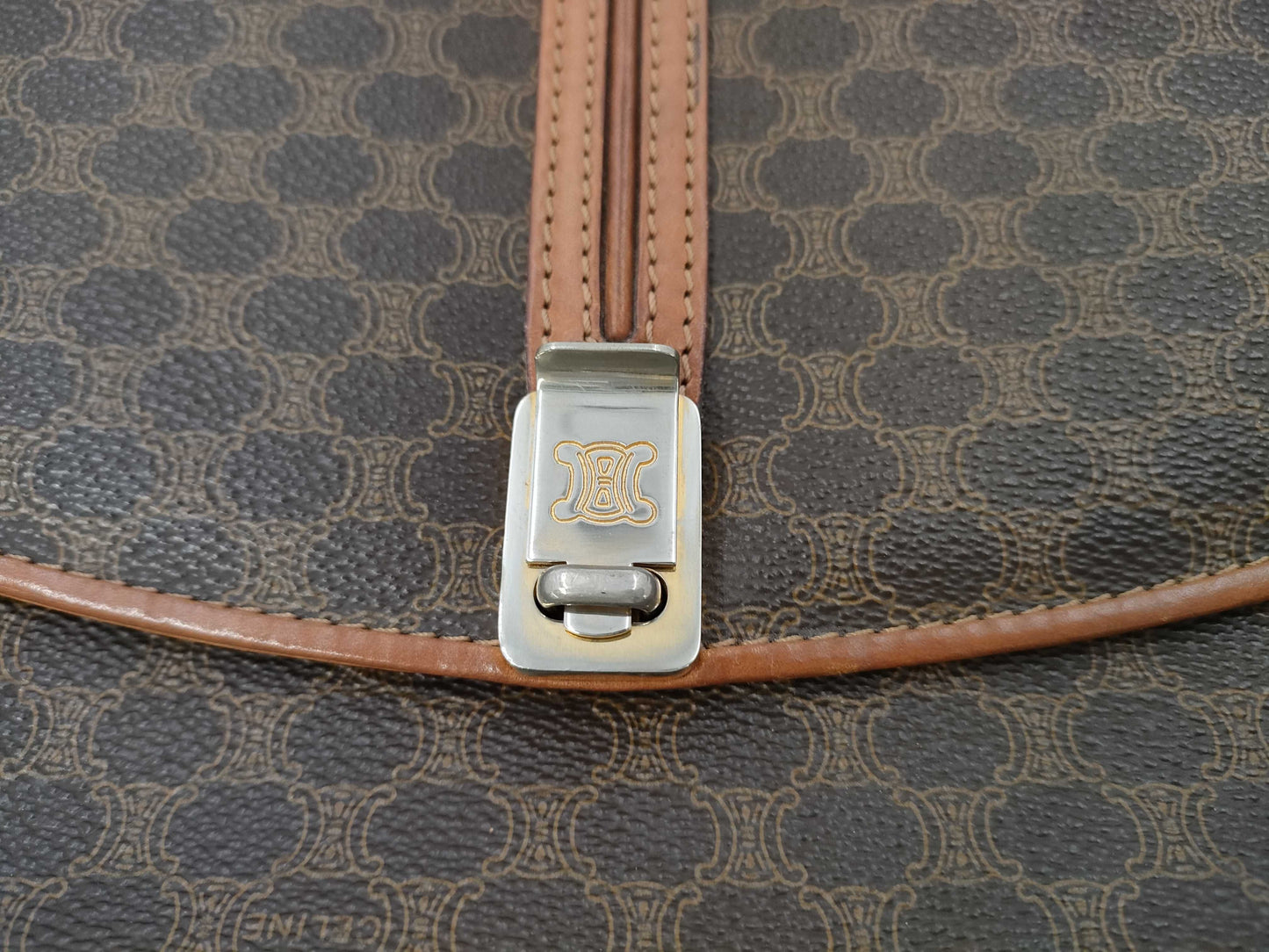 CELINE Macadam Shoulder Bag