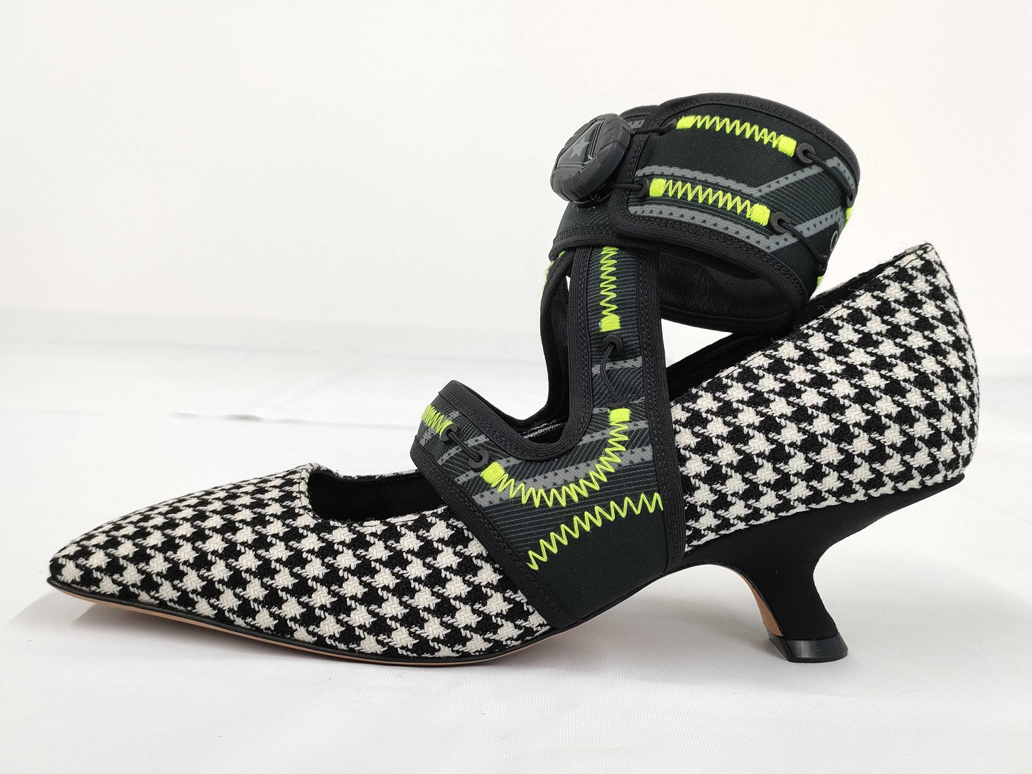 Dior Houndstooth Heel Size 37 Other Shoes