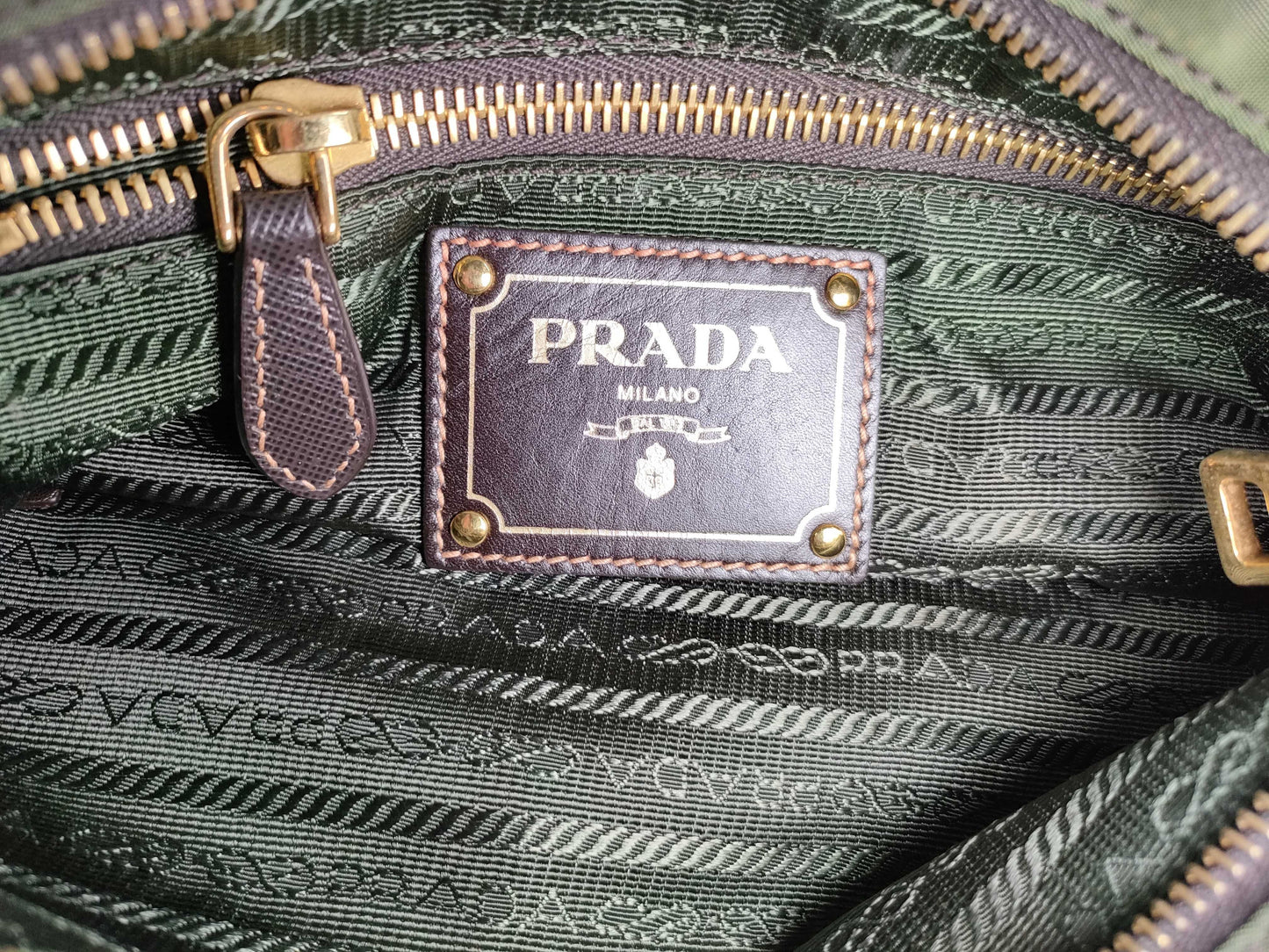 PRADA nylon shoulder bag