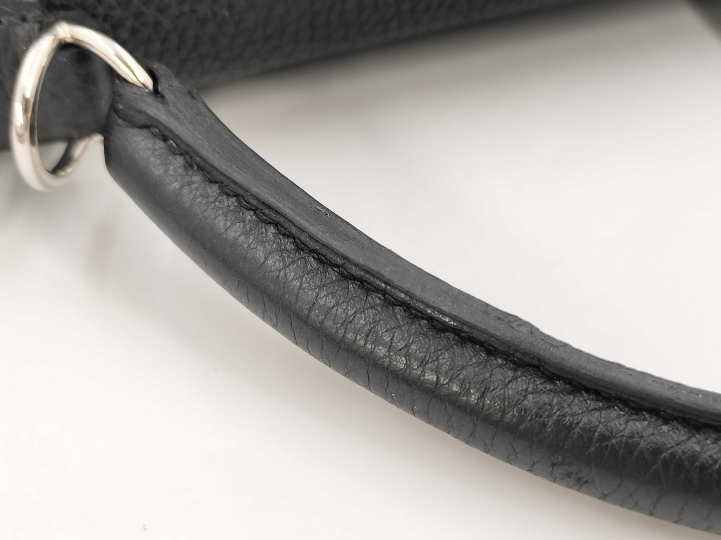 HERMES HERMES BAG KELLY 32 SQUARE M STAMP BLACK TOGO PHW Handbag