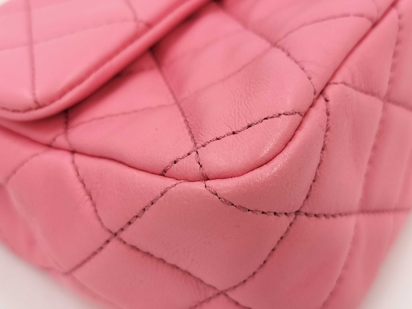 CHANEL CHANEL BAG MATELASSE LAMBSKIN PINK CRUSH MINI RECTANGULAR A37586 MICROCHIP CHAIN GHW AUUNK8TG Shoulder Bag