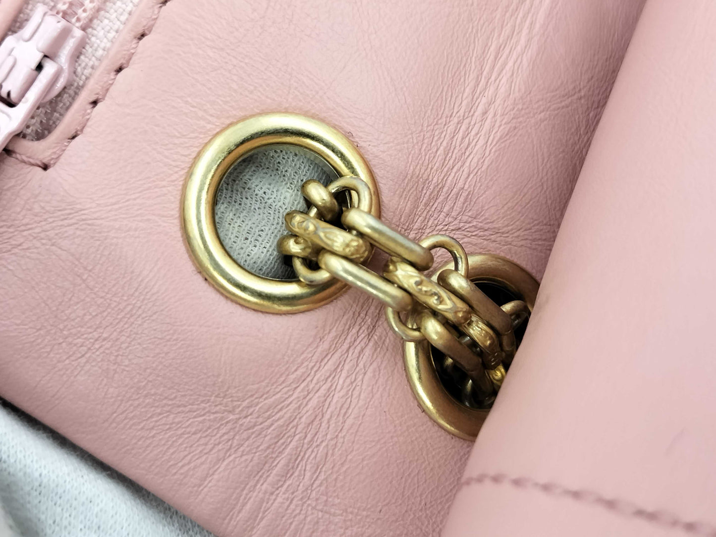 CHANEL CHANEL BAG 2.55 CALFSKIN SOFT PINK NO.25 WITH CARD A37586 GHW CHAIN SHOULDER 25533030 Shoulder Bag