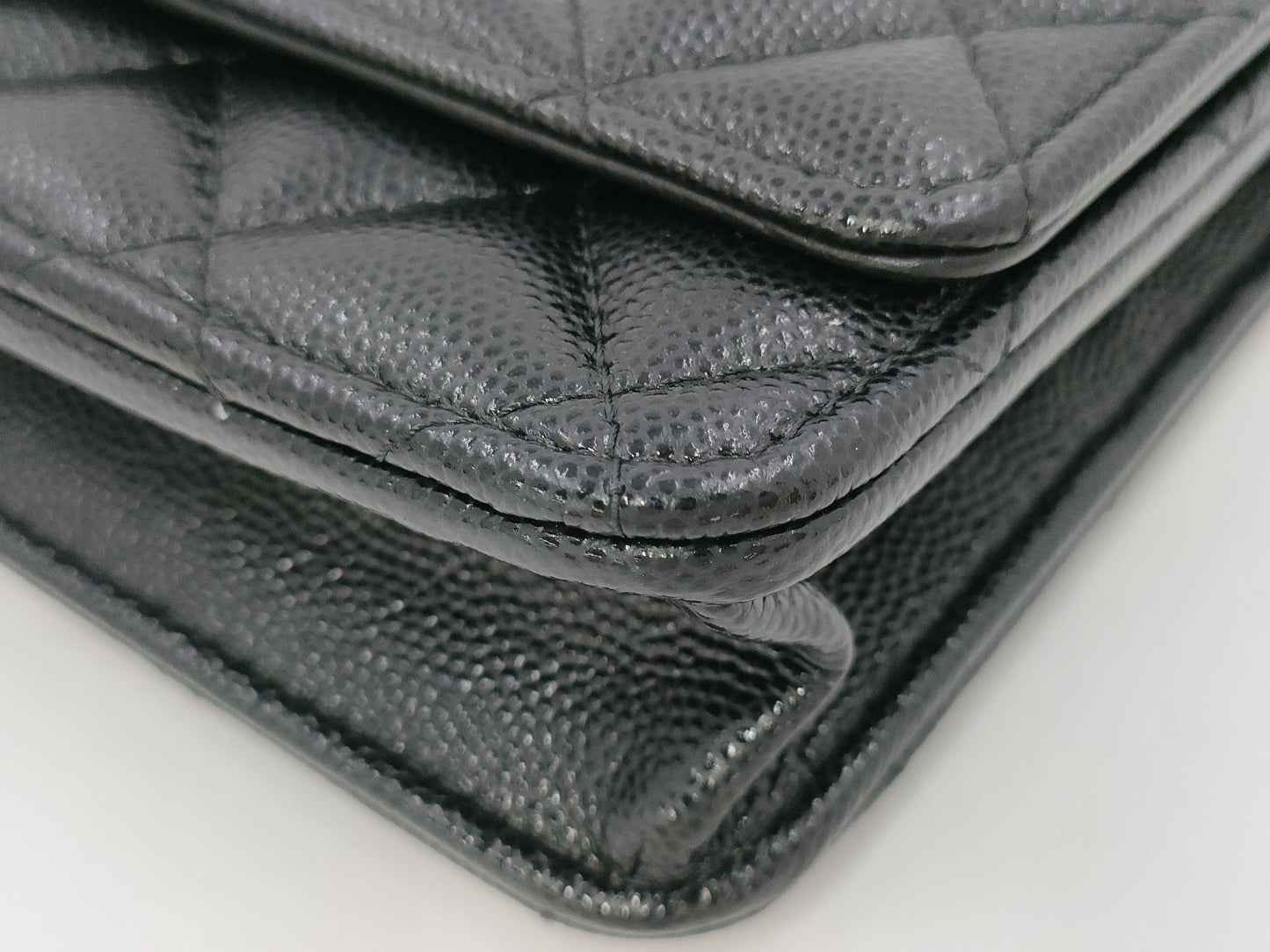 CHANEL CHANEL BAG CAVIAR SKIN AP3694 BLACK CHAIN WALLET RFID JCH0T154 Shoulder Bag