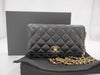 CHANEL CHANEL BAG CAVIAR SKIN AP3694 BLACK CHAIN WALLET RFID JCH0T154 Shoulder Bag
