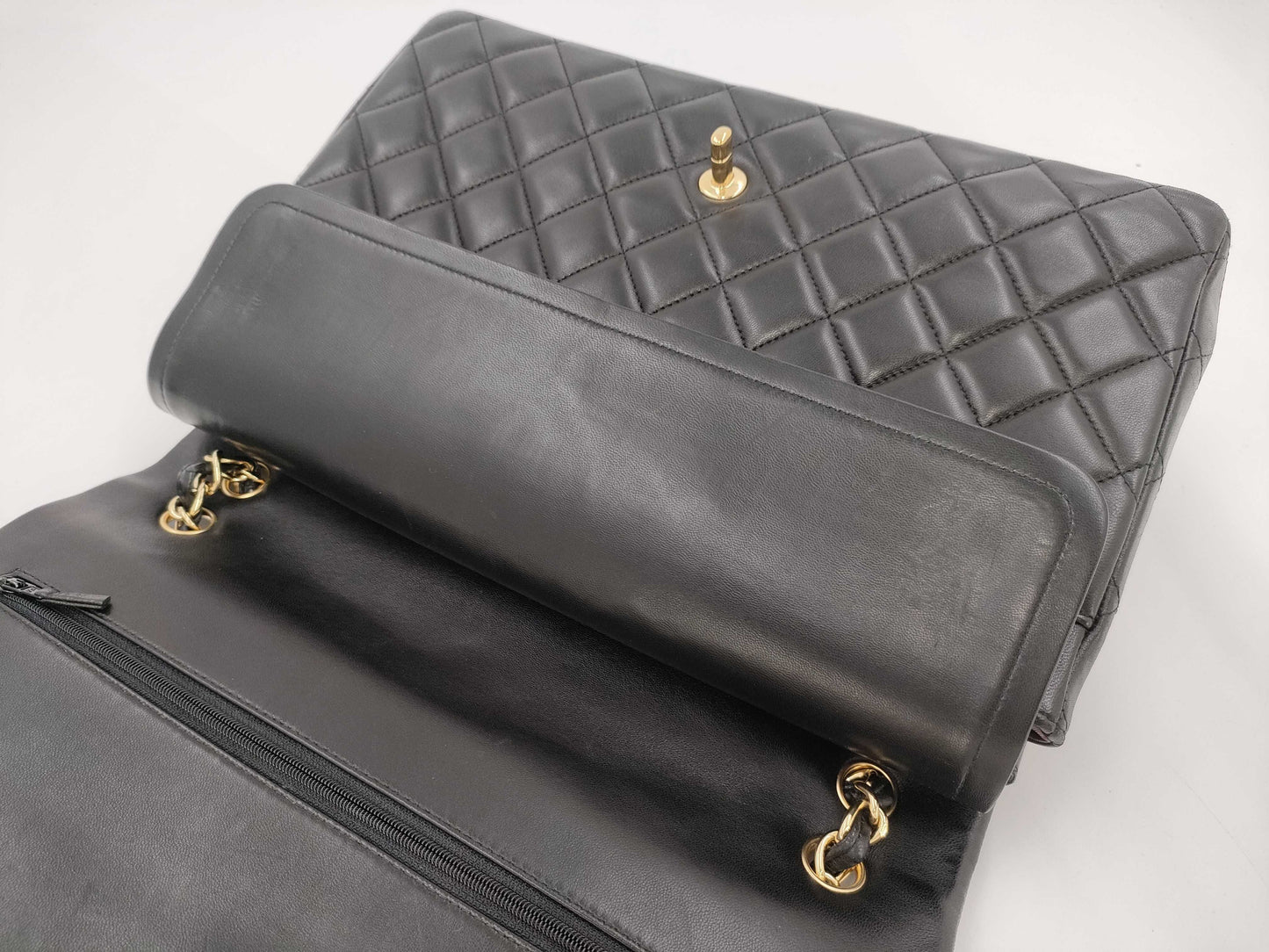 CHANEL CHANEL BAG CLASSIC FLAP A58601 WFLAP MAXI 33CM LAMBSKIN GHW NO 15 W/CARD 15819608 Shoulder Bag