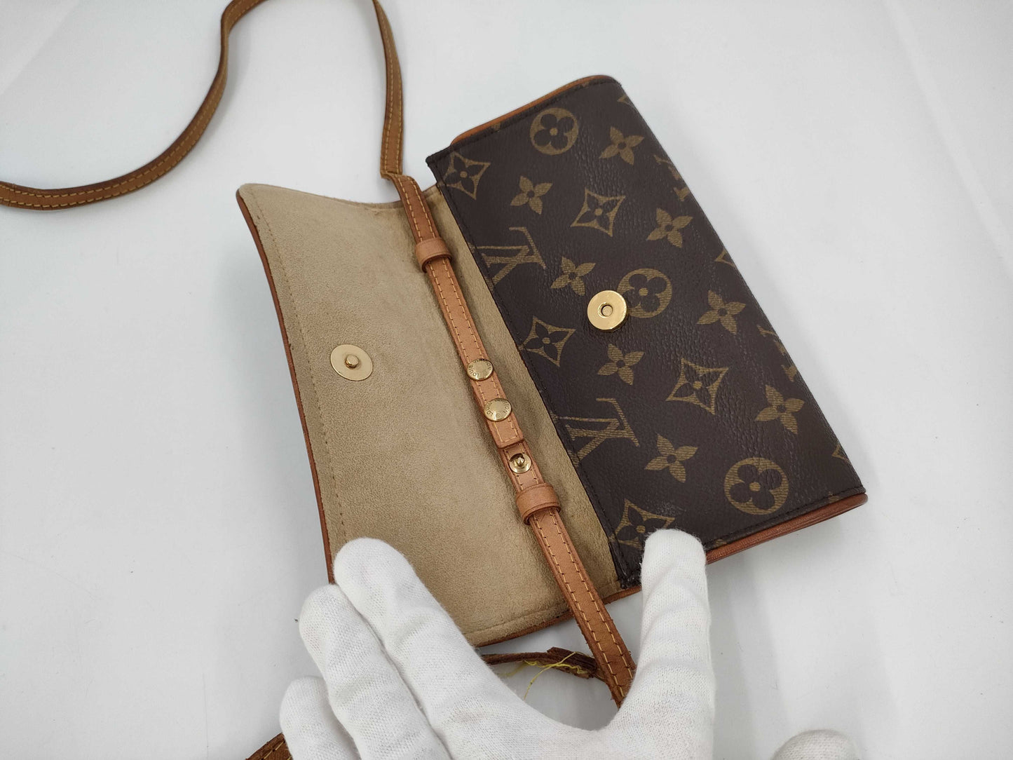 LOUIS VUITTON Monogram Brand Bag Pochette Twin CA0071 Shoulder Bag