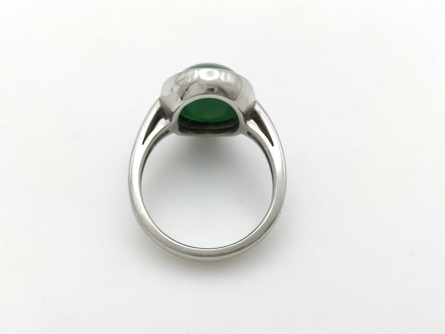 9.058ct Jadeite Ring, PT900, 10.8g