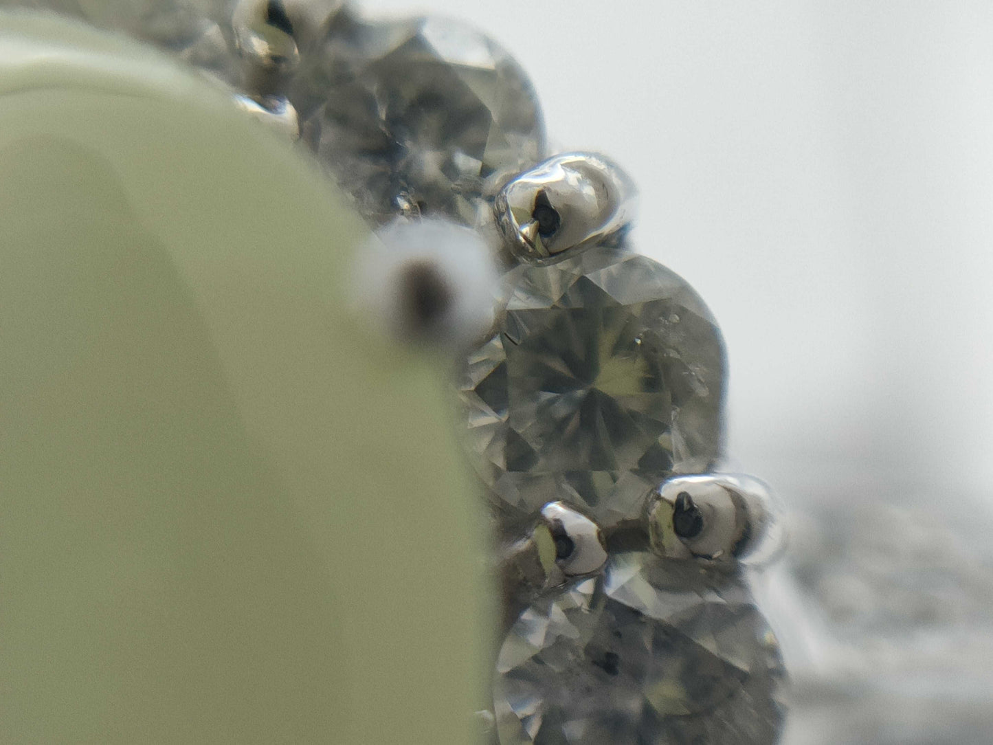 Chrysoberyl Cat's Eye 1.43ct D0.50ct PT900 4.9g Ring