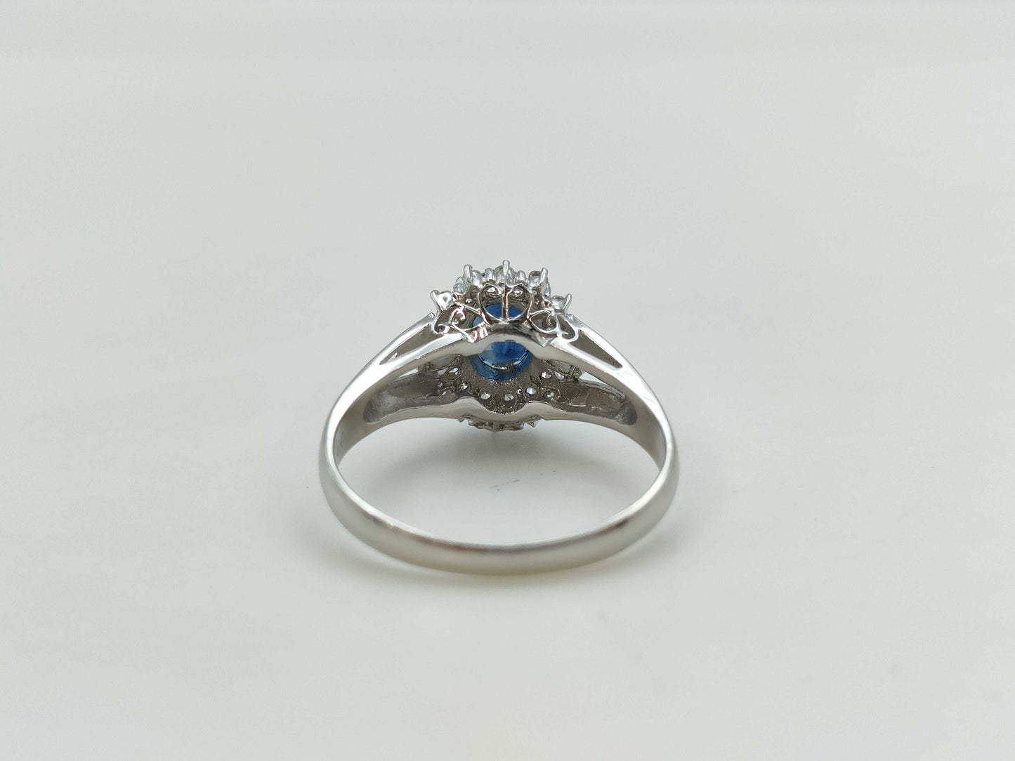 S 0.93ct D 0.25ct PT900 4.6g Ring