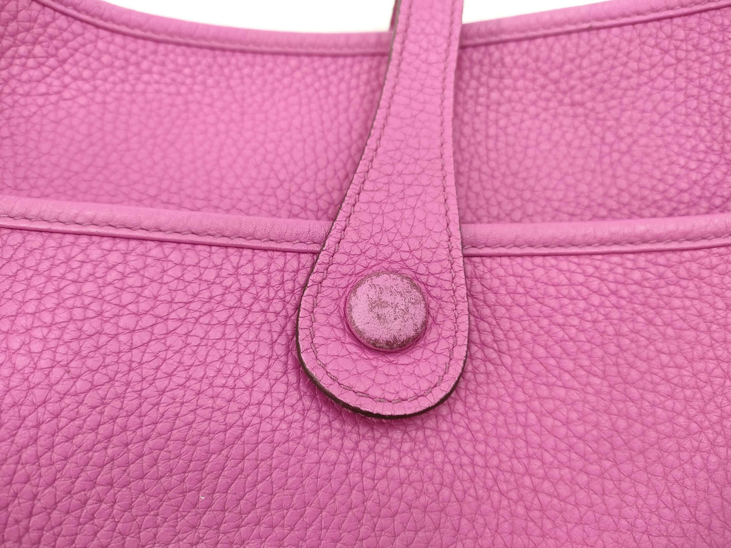 HERMES Taurillon Evelyne 3 PM C-stamped Magnolia Silver Hardware Shoulder Bag