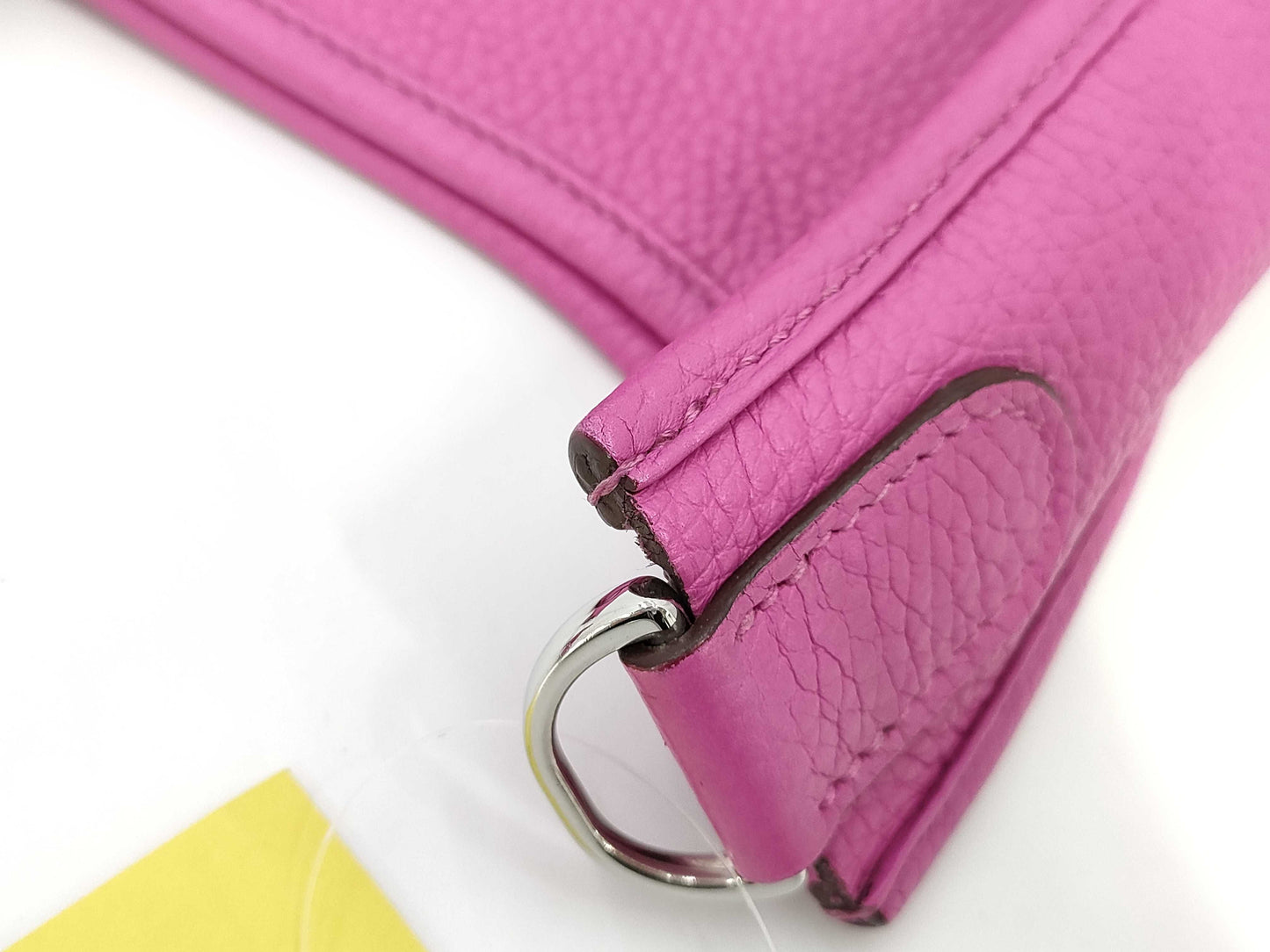 HERMES Taurillon Evelyne 3 PM C-stamped Magnolia Silver Hardware Shoulder Bag