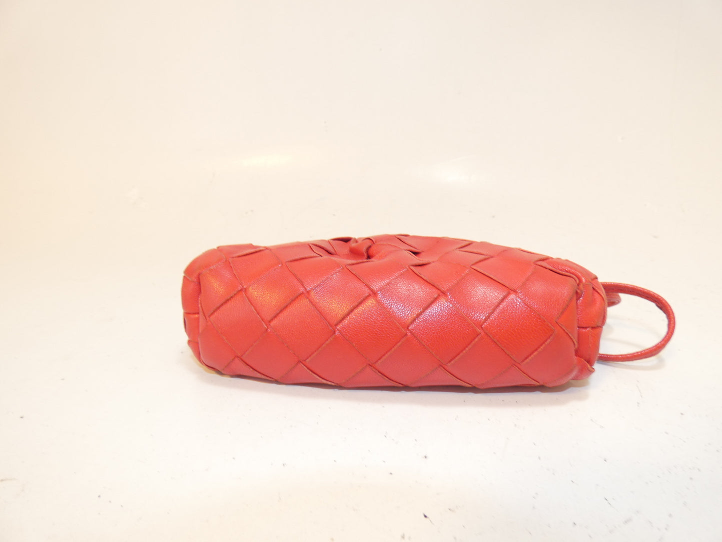 BOTTEGA VENETA Intrecciato Pochette Mini Shoulder Bag with Clasp Closure