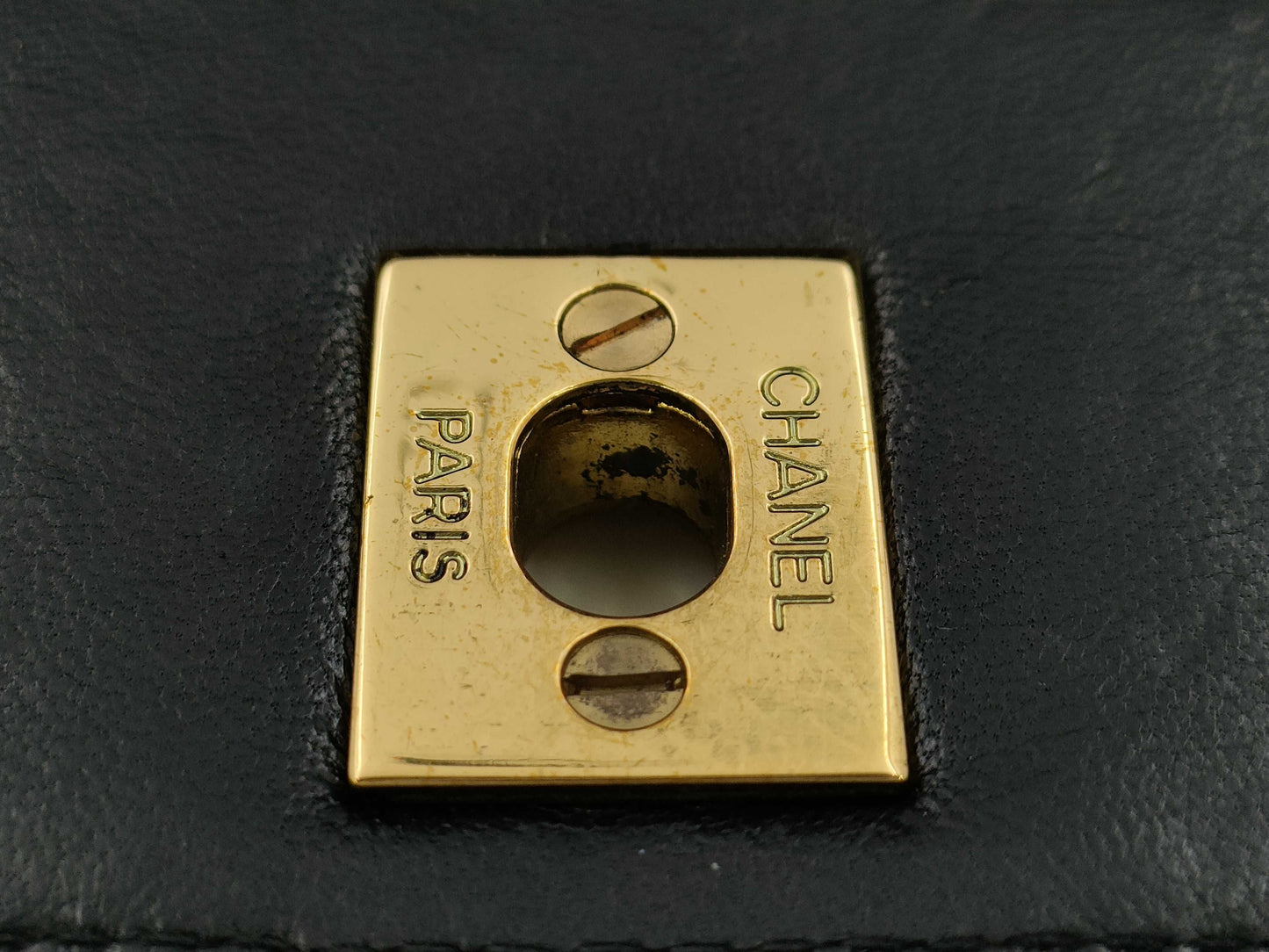 CHANEL Mademoiselle Turnlock Handbag Black