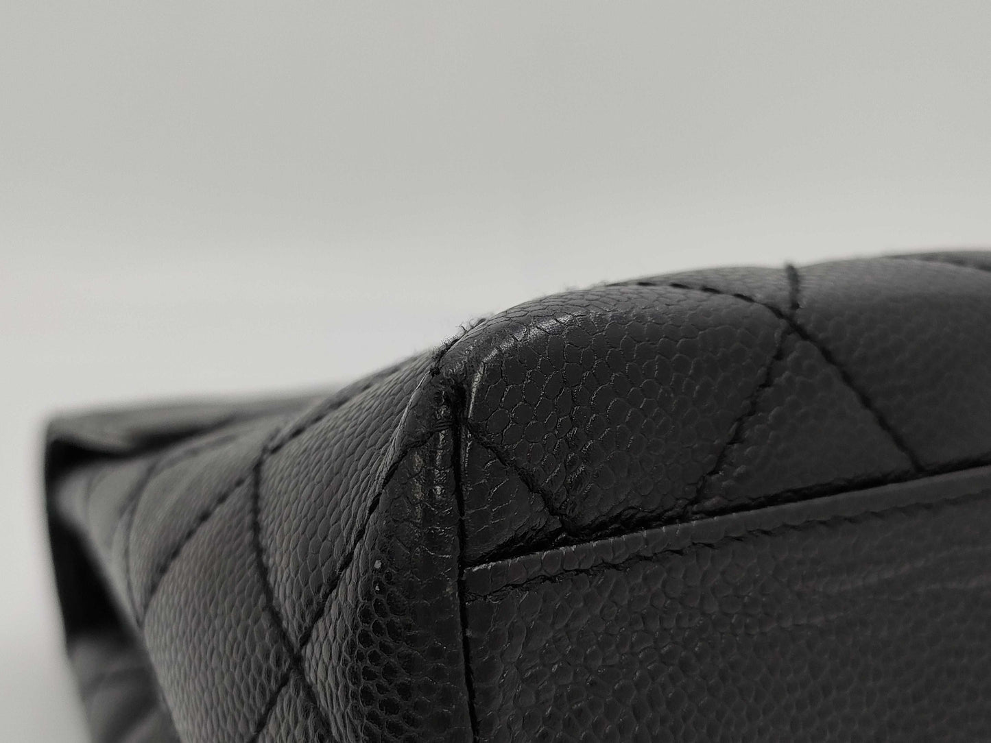 CHANEL Caviar Skin Matelasse Handbag, No. 7