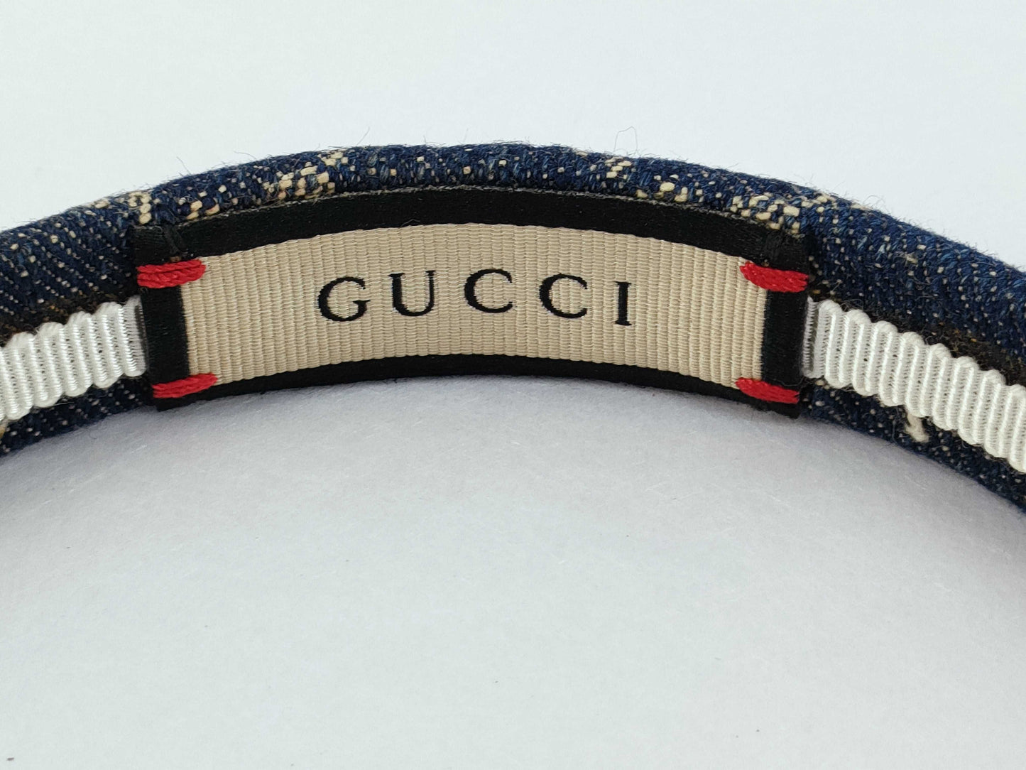 GUCCI GUCCI 652835 Eco Washed Denim Hairband/Headband Hair Accessory