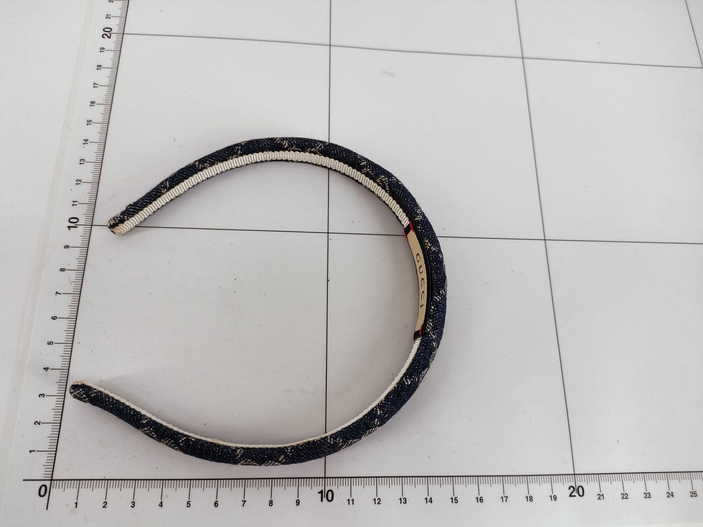 GUCCI GUCCI 652835 Eco Washed Denim Hairband/Headband Hair Accessory