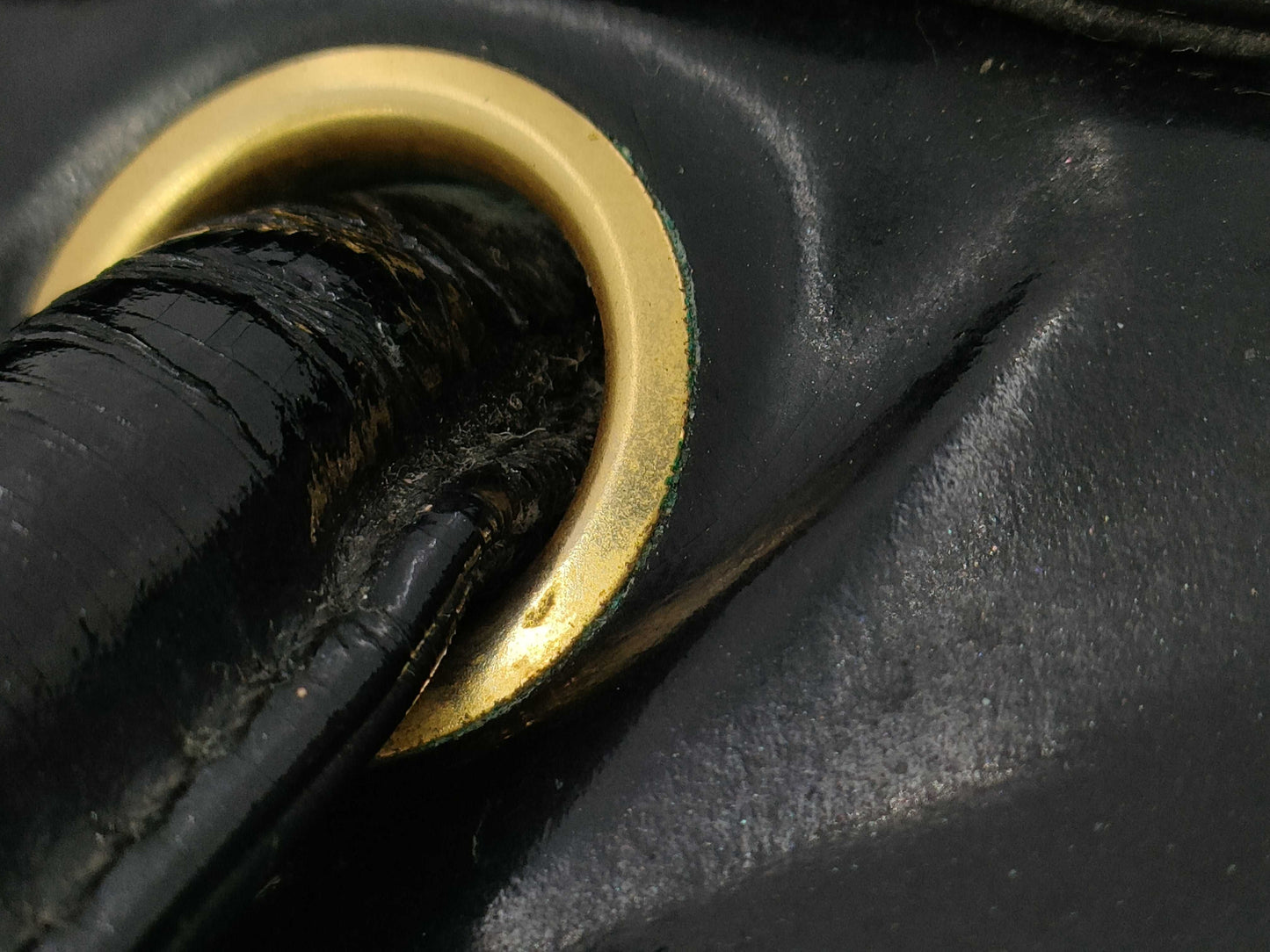 CHANEL Coco Mark Patent Leather Black Gold Hardware Tote Bag