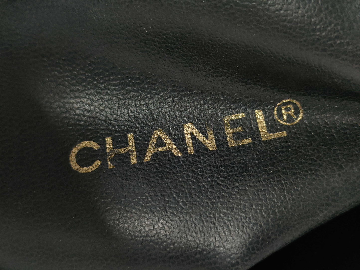 CHANEL Coco Mark Patent Leather Black Gold Hardware Tote Bag